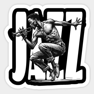 Jazz Trumpeter Sticker